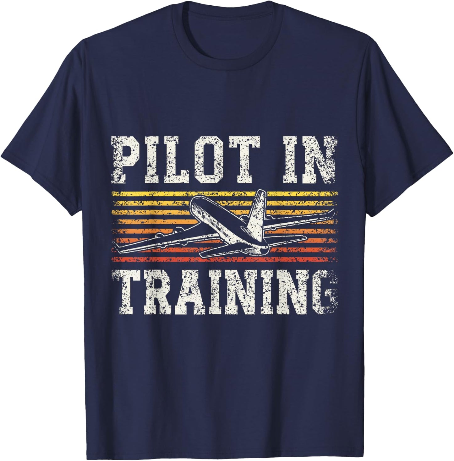 Pilot In Training Aviation Aviator Airplane Pilot T-Shirt - T-Shirt | Navy