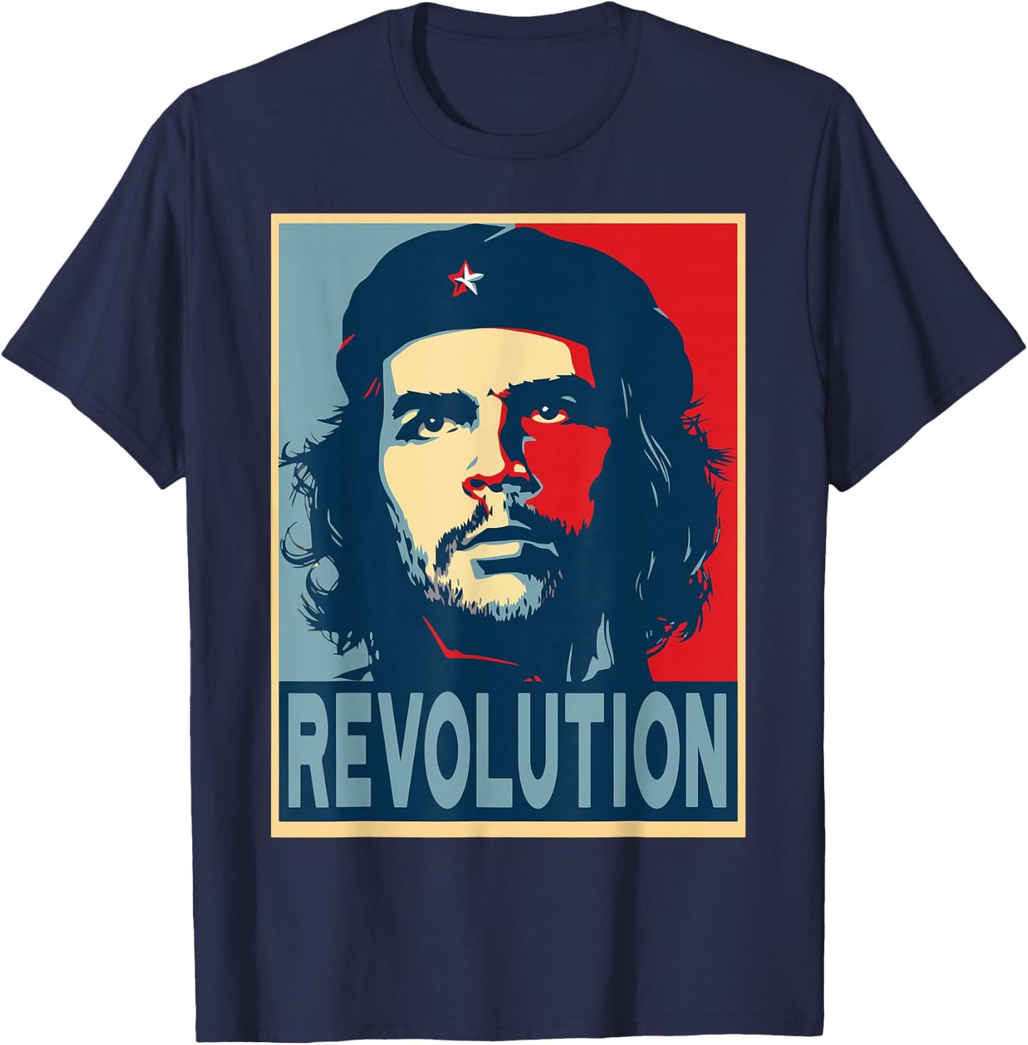 Che Guevara Revolution T Shirt, Hope Style T-Shirt - T-Shirt | Navy