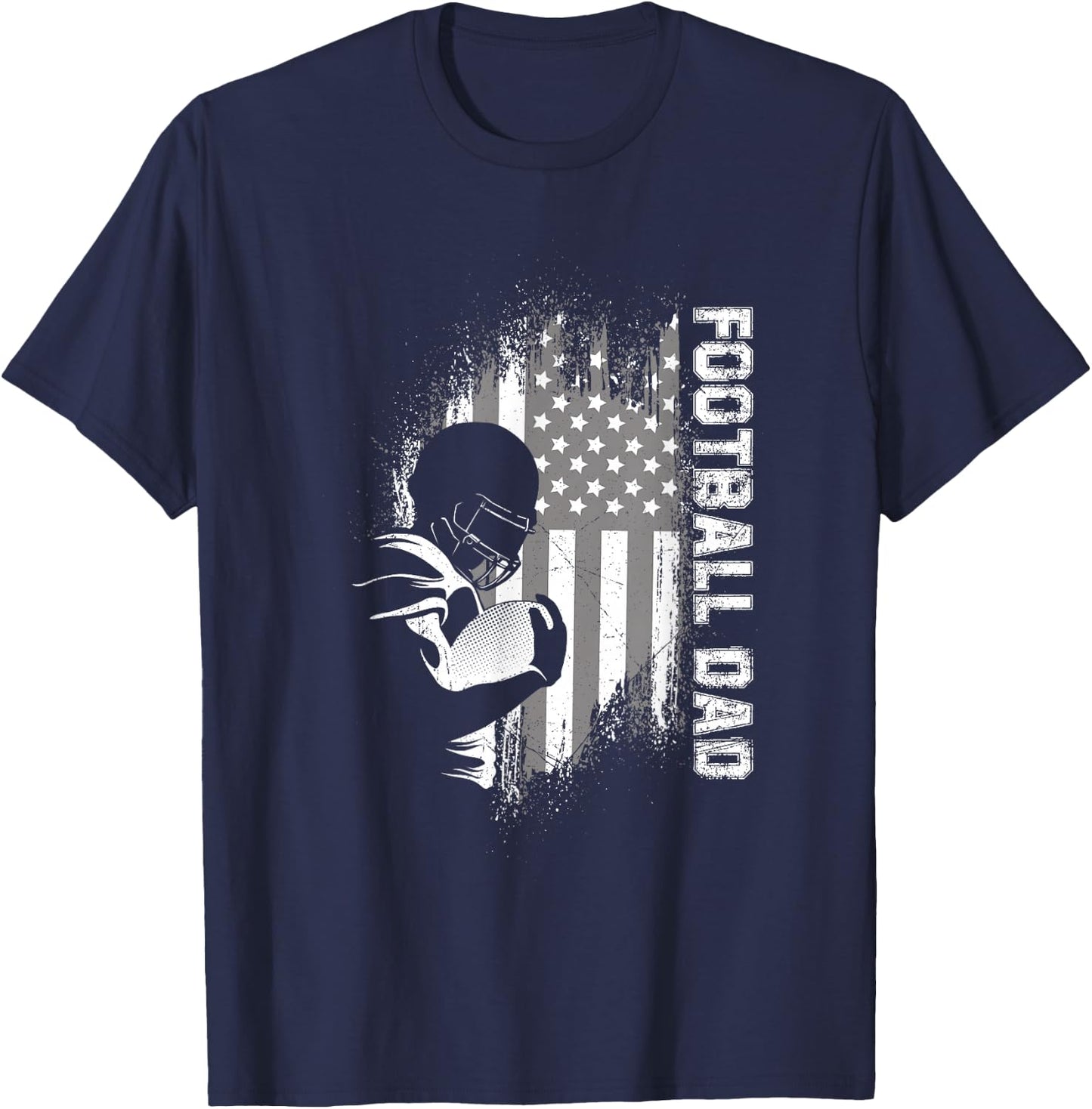 Football Dad American Football T-Shirt - T-Shirt | Navy