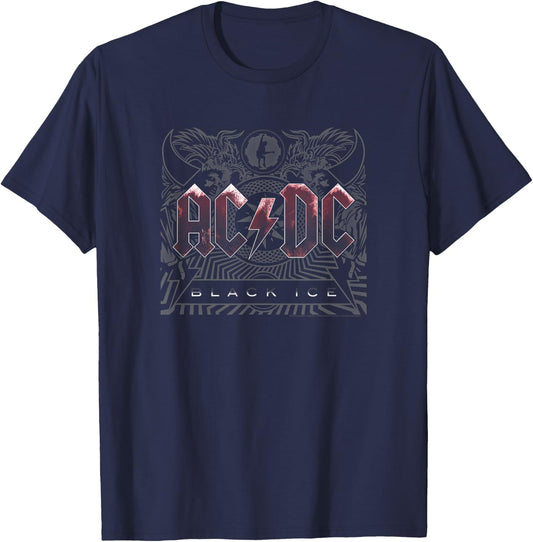 AC/DC - Black Ice Album T-Shirt - T-Shirt | Navy
