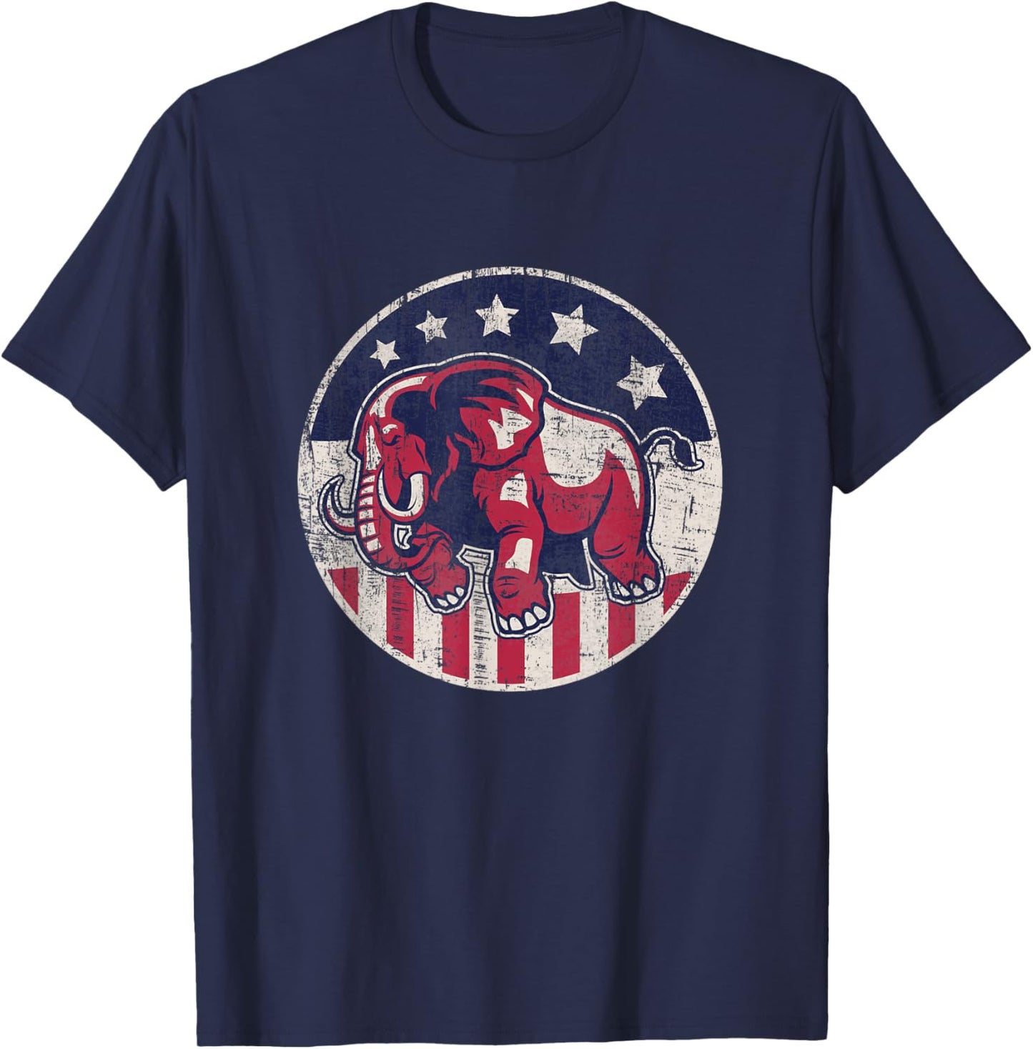 Election 2020 Vintage Republican Elephant T-Shirt - T-Shirt | Navy