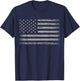 Patriotic USA Flag 4th of July Women Kids Boys Girls T-Shirt - T-Shirt | Navy