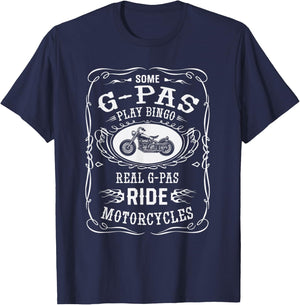 g-pa Some Play Bingo I Ride Motorcycle Biker T-Shirt - T-Shirt | Navy