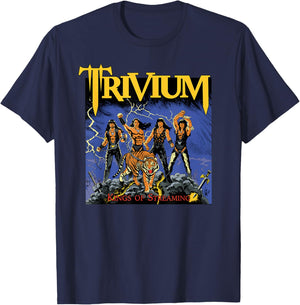 Trivium Kings Of Streaming T-Shirt - T-Shirt | Navy