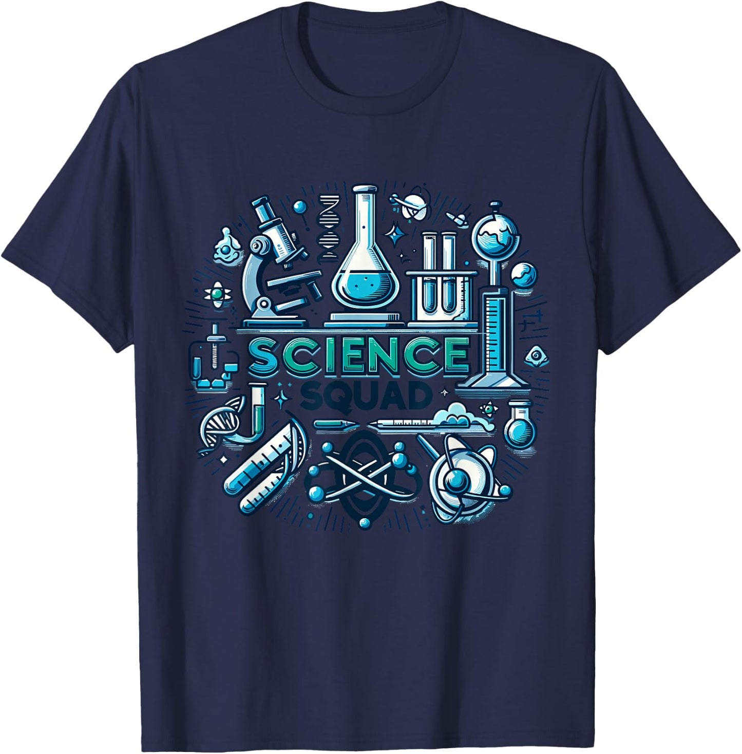 Science Squad Science Gear for Scientist Research | Science T-Shirt - T-Shirt | Navy