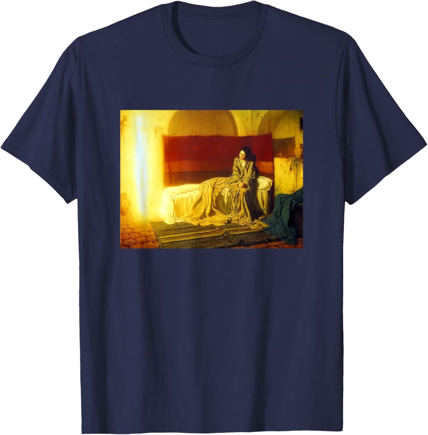 Henry Ossawa Tanner's The Annunciation T-Shirt - T-Shirt | Navy