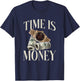 Time Is Money Cash Business Millionaire Cryptocurrency Rich T-Shirt - T-Shirt | Navy