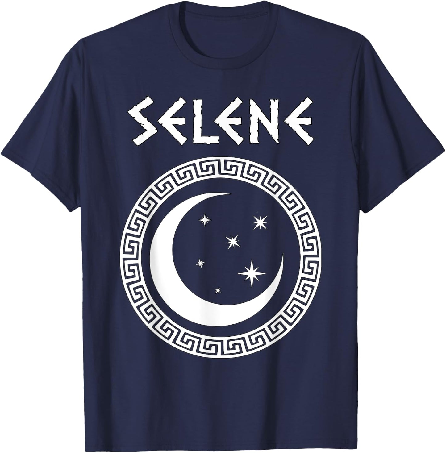 Selene Greek Goddess of the Moon T-Shirt - T-Shirt | Navy