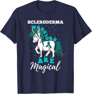 Scleroderma Warriors Are Magical Scleroderma Awareness T-Shirt - T-Shirt | Navy
