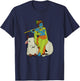 Hindu god - the blue flute player Krishna T-Shirt - T-Shirt | Navy