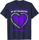 In Memory Of My Daughter Remembrance I Miss My Daughter T-Shirt - T-Shirt | Navy