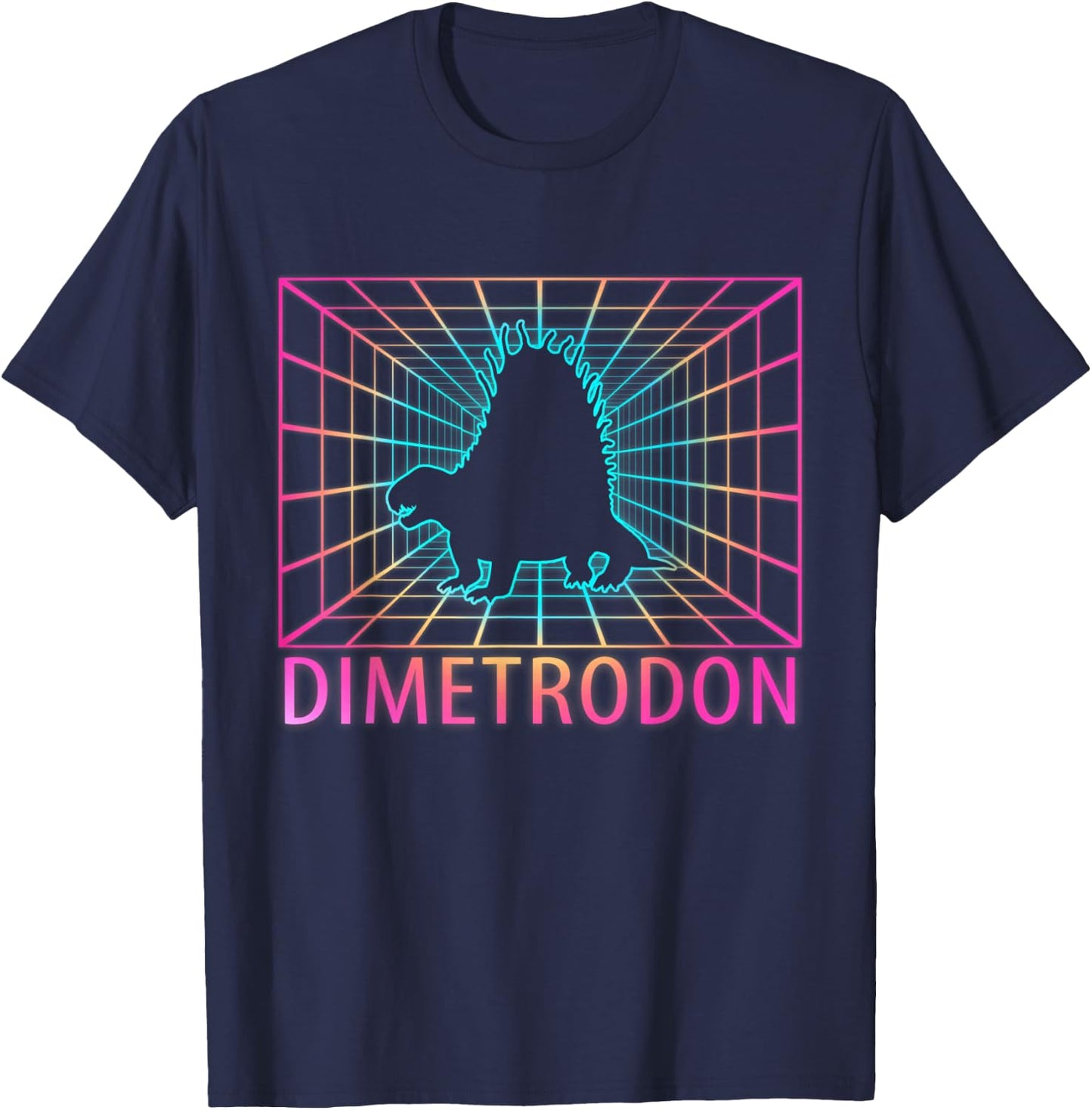 Dimetrodon Retro Gift T-Shirt - T-Shirt | Navy