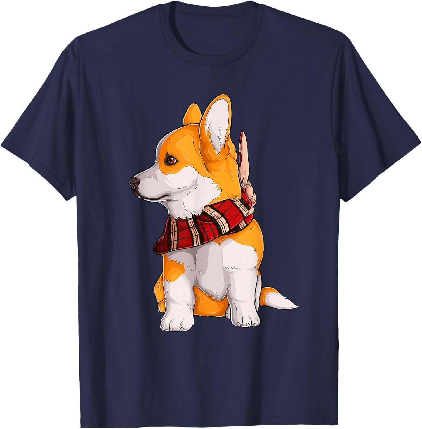 Funny Corgi Dog Lover Owner Women Girls Kids T-Shirt - T-Shirt | Navy