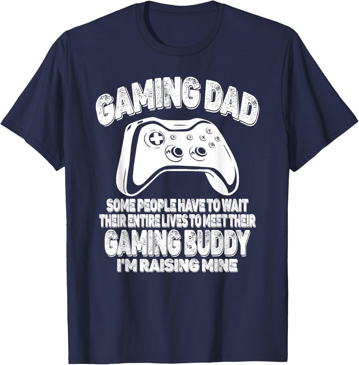 Gamer Father's Day Funny Video Games Gaming Dad From Son T-Shirt - T-Shirt | Navy