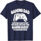 Gamer Father's Day Funny Video Games Gaming Dad From Son T-Shirt - T-Shirt | Navy