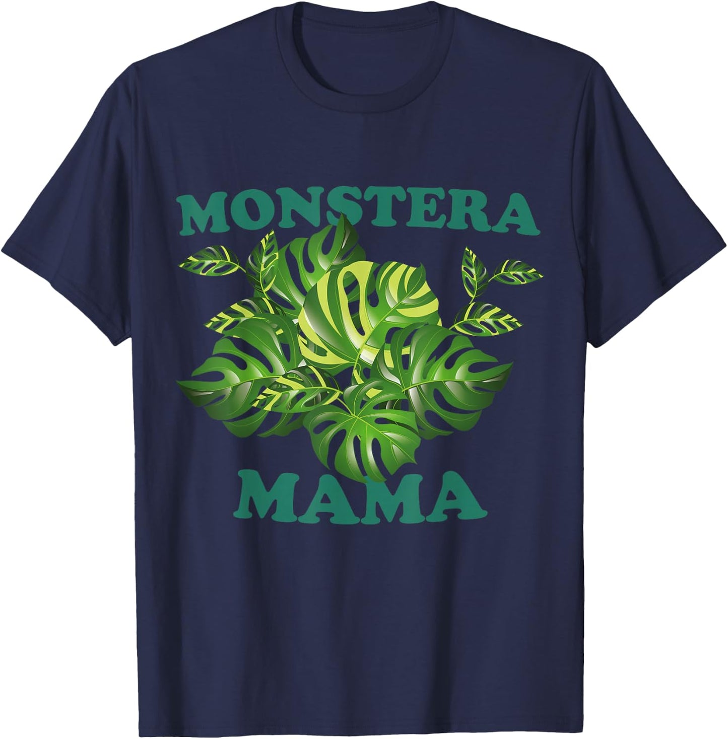 Monstera Mama T-Shirt - T-Shirt | Navy