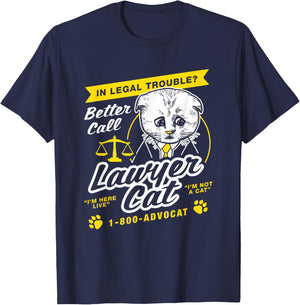 Lawyer Cat I'm Not A Cat Kitten Filter T-Shirt - T-Shirt | Navy