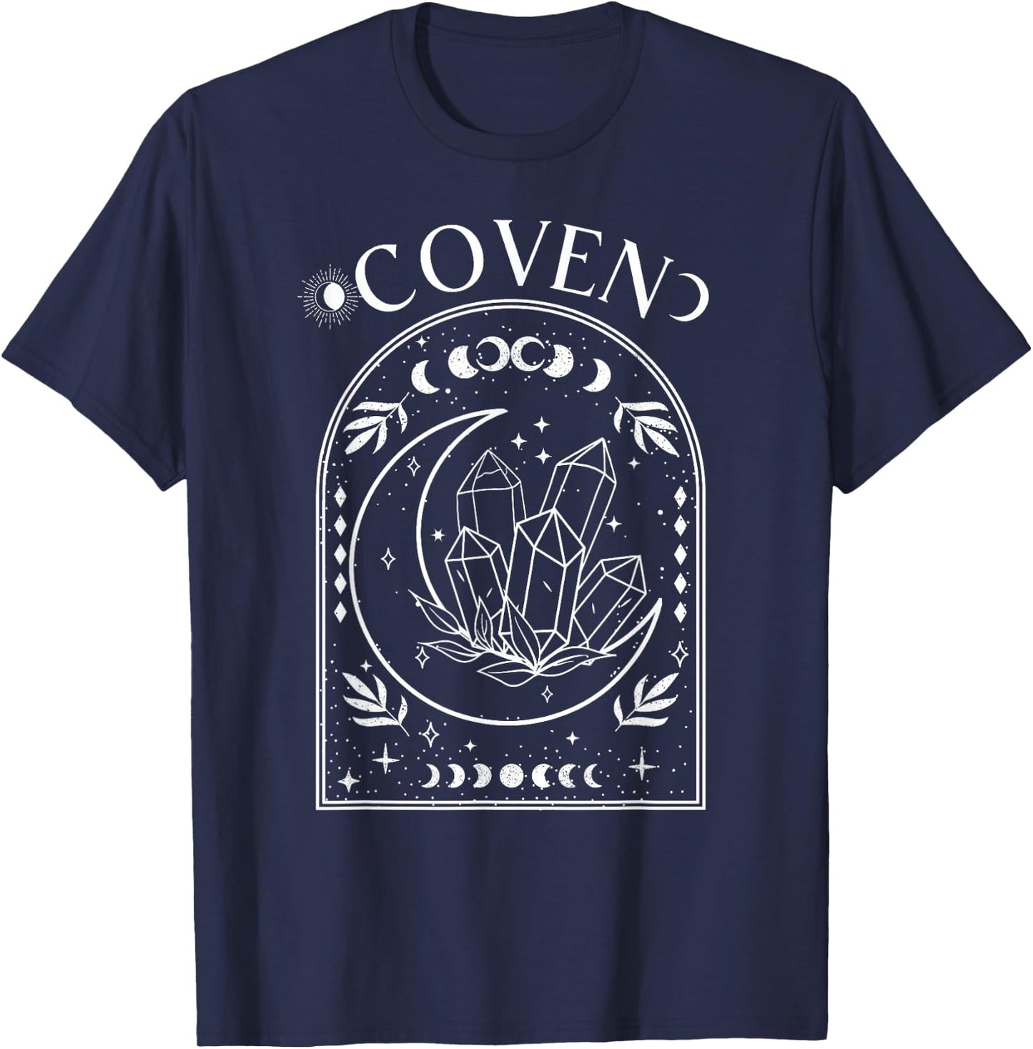 Witchy Bride Coven Tarot Celestial Gothic Bachelorette Party T-Shirt - T-Shirt | Navy