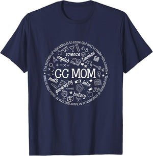 CC Mom Classical Conversations Homeschool Mom Homeschooling T-Shirt - T-Shirt | Navy