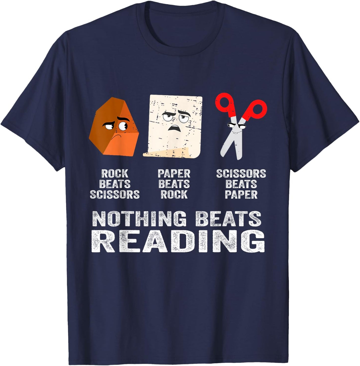 Nothing Beats Reading Book Librarian Across America Kids T-Shirt - T-Shirt | Navy