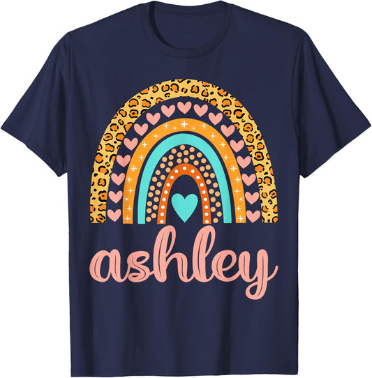 Ashley Ashley Name Birthday Shirt Gift T-Shirt - T-Shirt | Navy