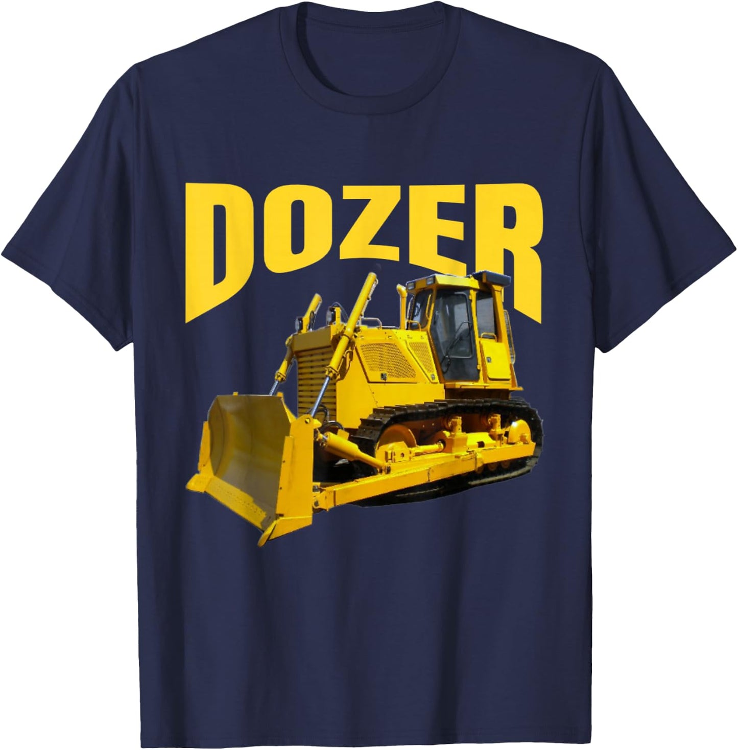 Fun Heavy Equipment Bulldozer for Kid's and Adults T-Shirt - T-Shirt | Navy