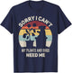 Vintage Retro Sorry I Can't My Plants And Dogs Need Me T-Shirt - T-Shirt | Navy