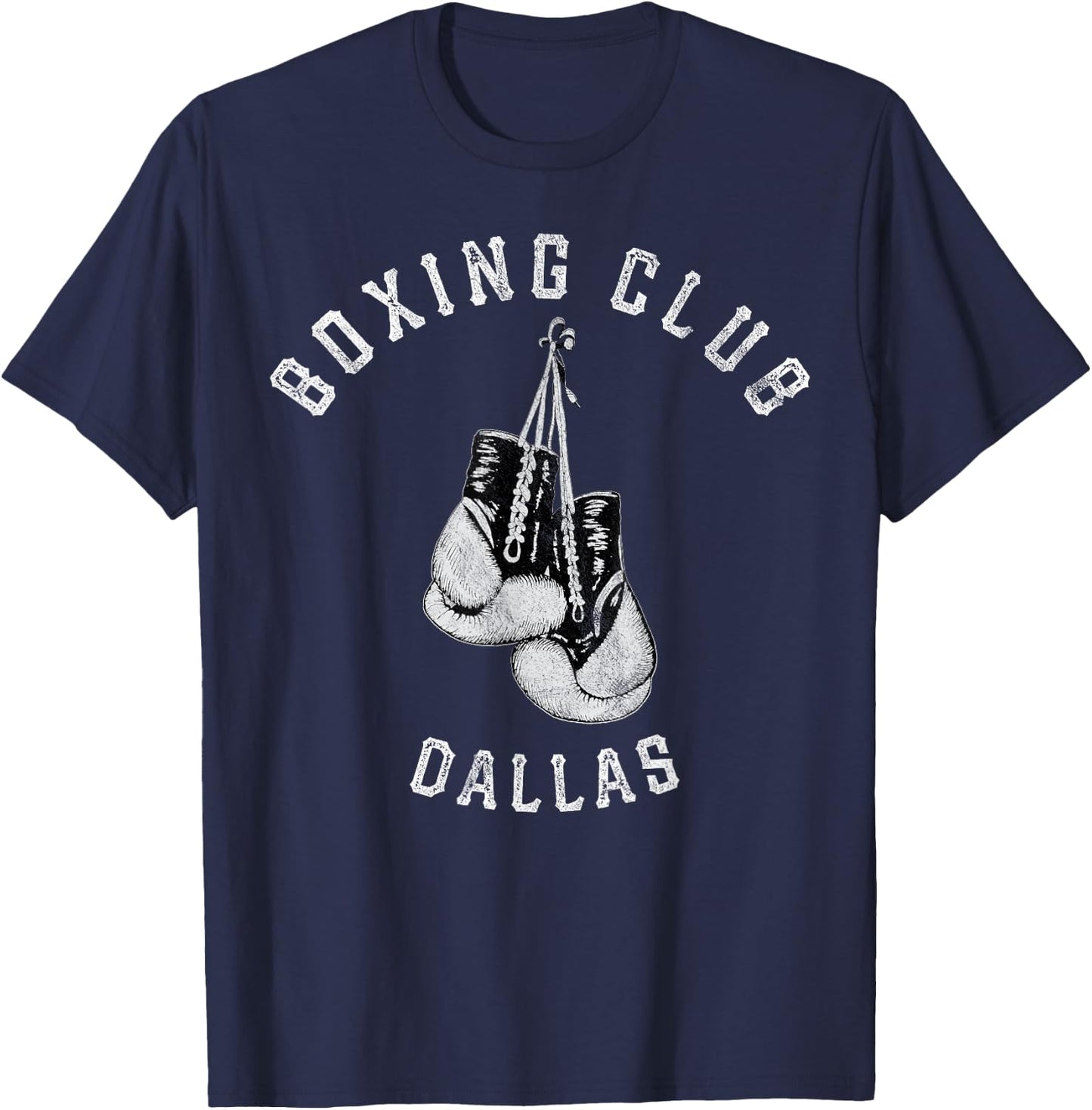 Boxing Club Dallas Gloves Fighter T-Shirt - T-Shirt | Navy
