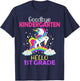 Goodbye Kindergarten Hello 1st grade Unicorn Girls 2023 Grad T-Shirt - T-Shirt | Navy