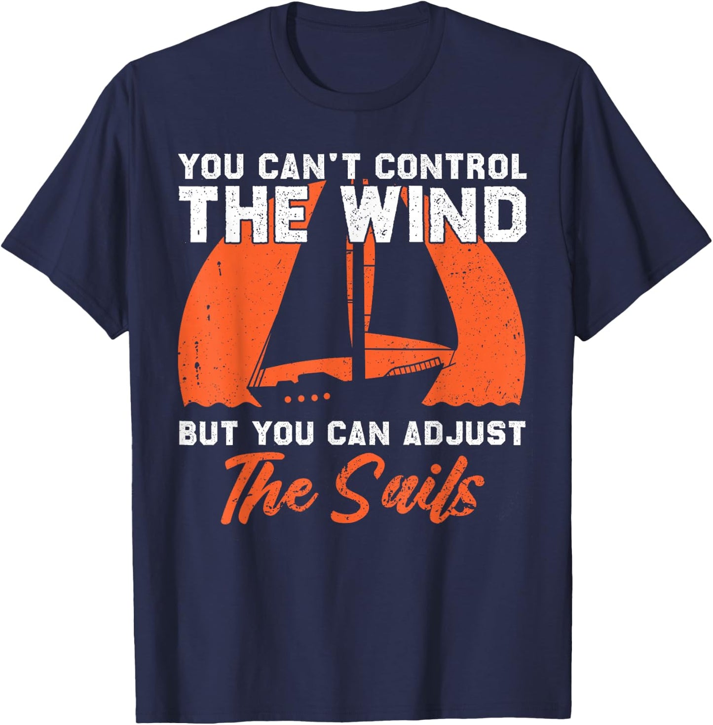 Funny Sailing Art Women Sailor Sail Boat Lovers T-Shirt - T-Shirt | Navy