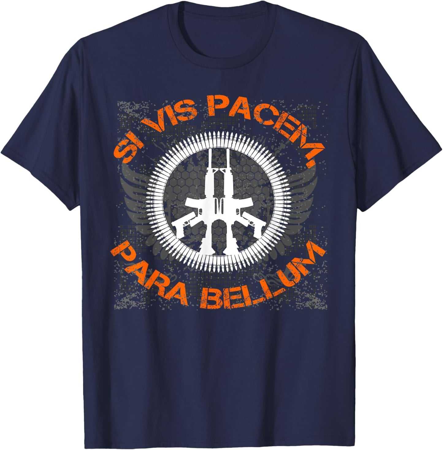 "Si Vis Pacem, Para Bellum" This Is My Peace Sign T-Shirt - T-Shirt | Navy