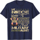 My Niece Wears Combat Boots - Proud Military Aunt Gifts T-Shirt - T-Shirt | Navy
