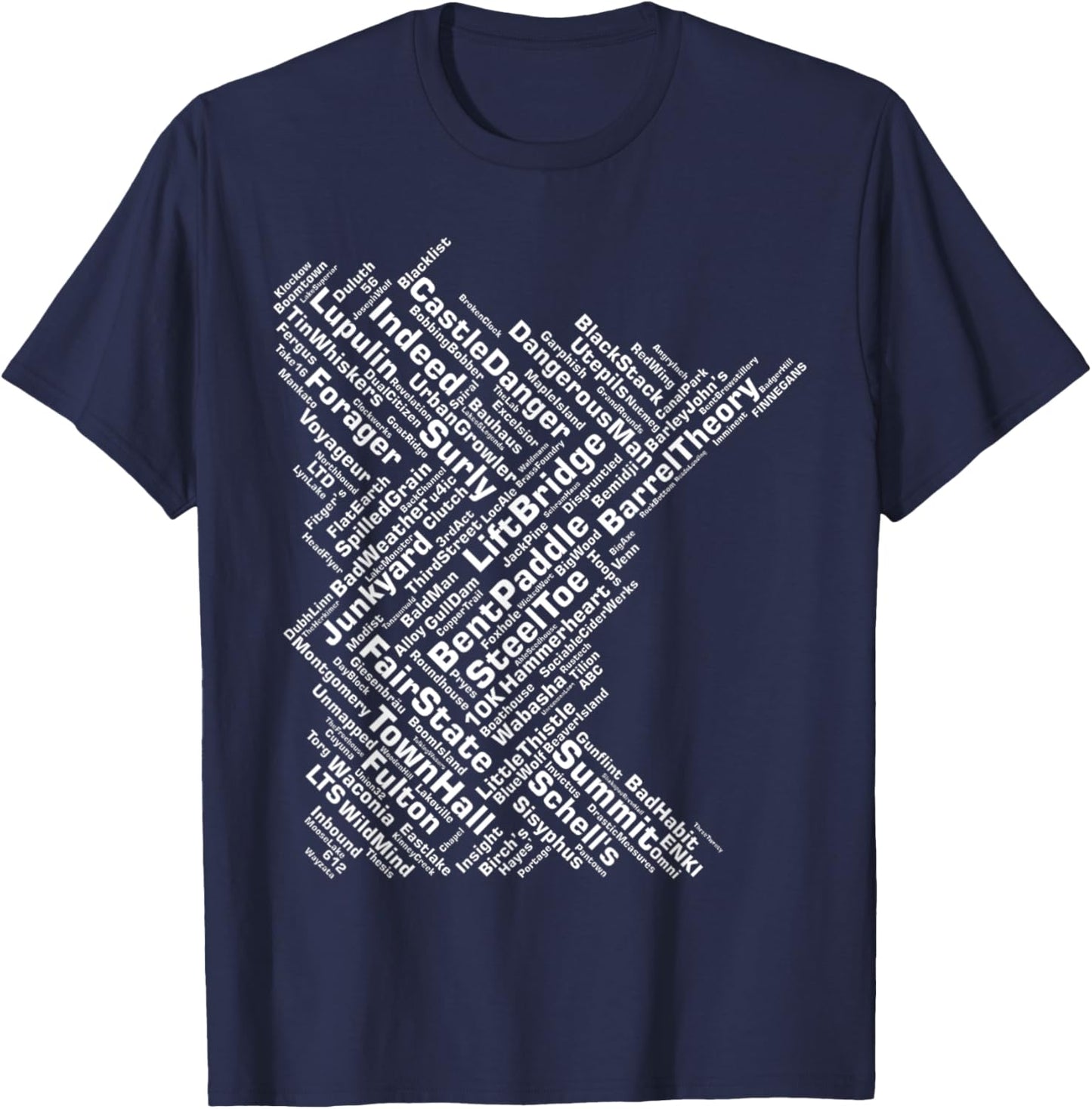 Minnesota Breweries T-Shirt - T-Shirt | Navy
