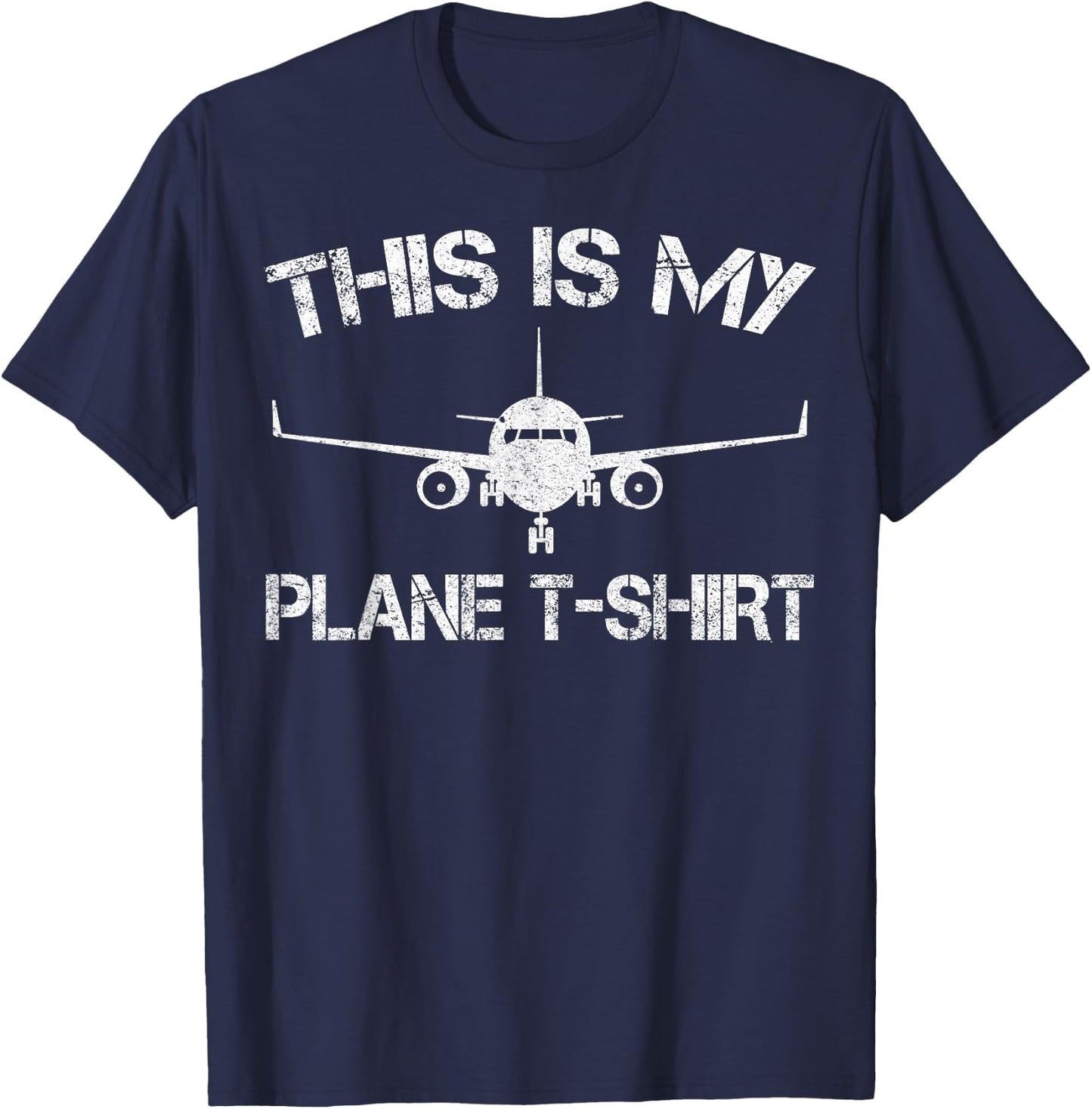This is My Plane Airplane Pilot Gifts T-Shirt - T-Shirt | Navy