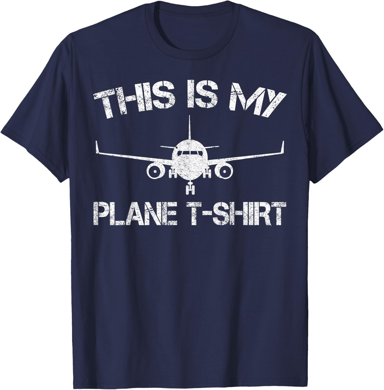 This is My Plane Airplane Pilot Gifts T-Shirt - T-Shirt | Navy