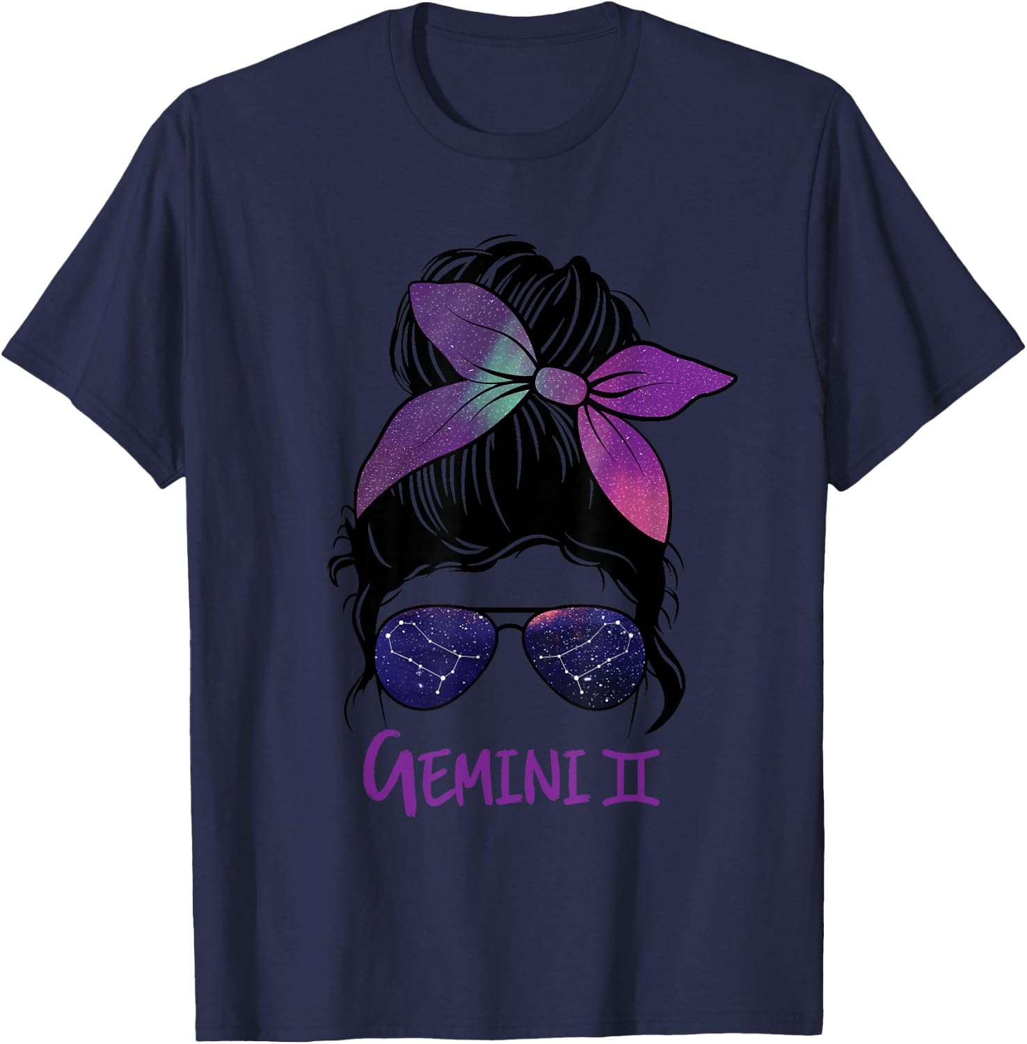Gemini, Girl, Birthday, Gemini, Woman, Zodiac Sign T-Shirt - T-Shirt | Navy