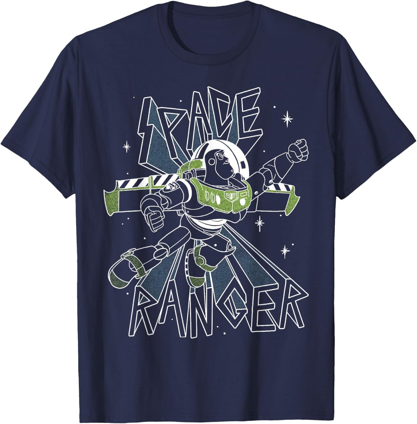 Disney Pixar Toy Story Buzz Lightyear Green Space Ranger T-Shirt - T-Shirt | Navy
