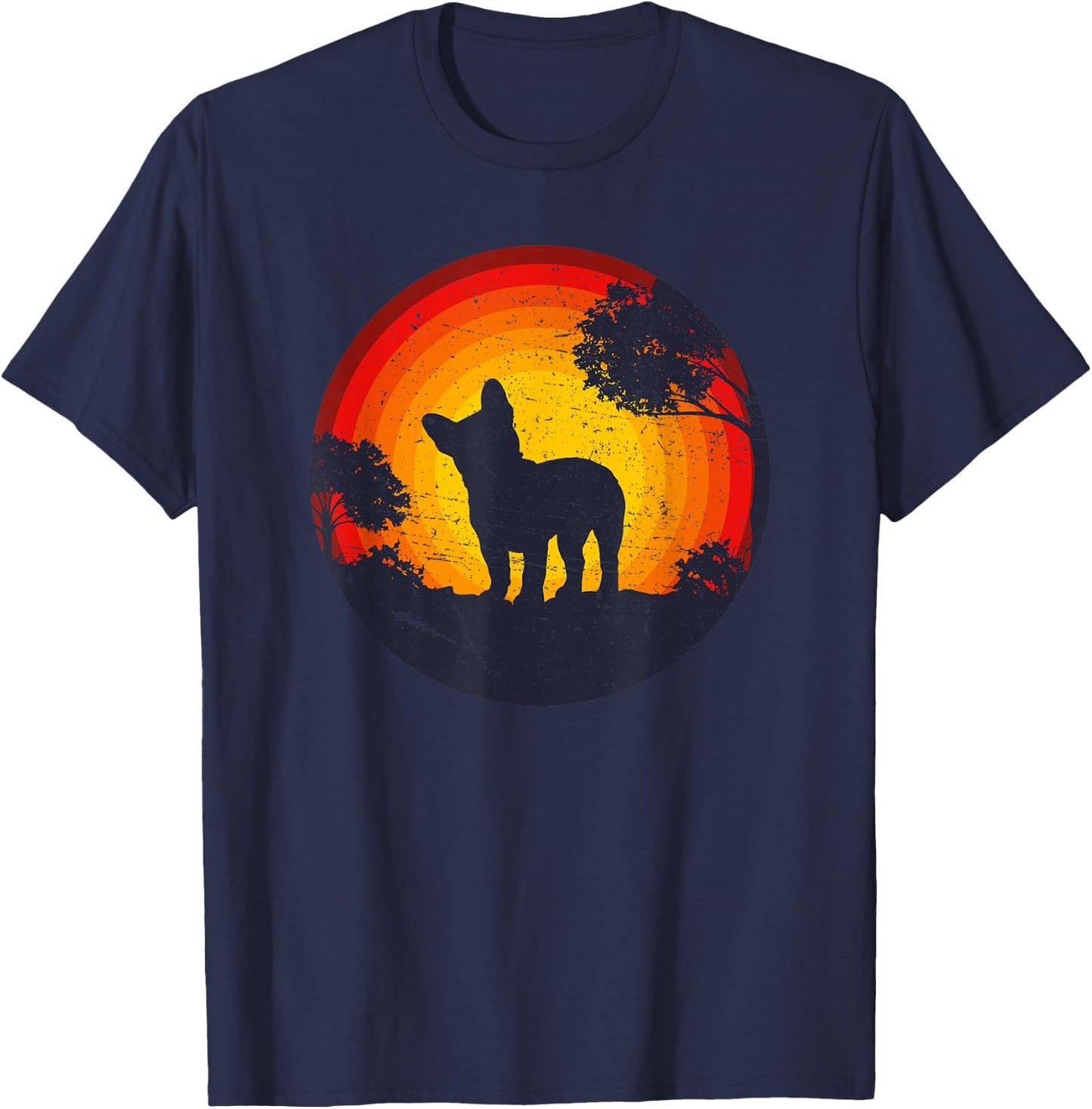 French Bulldog Frenchie Dog T-Shirt - T-Shirt | Navy