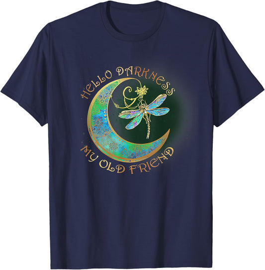 Hello Darkness My Old Friend Men Women T-Shirt - T-Shirt | Navy