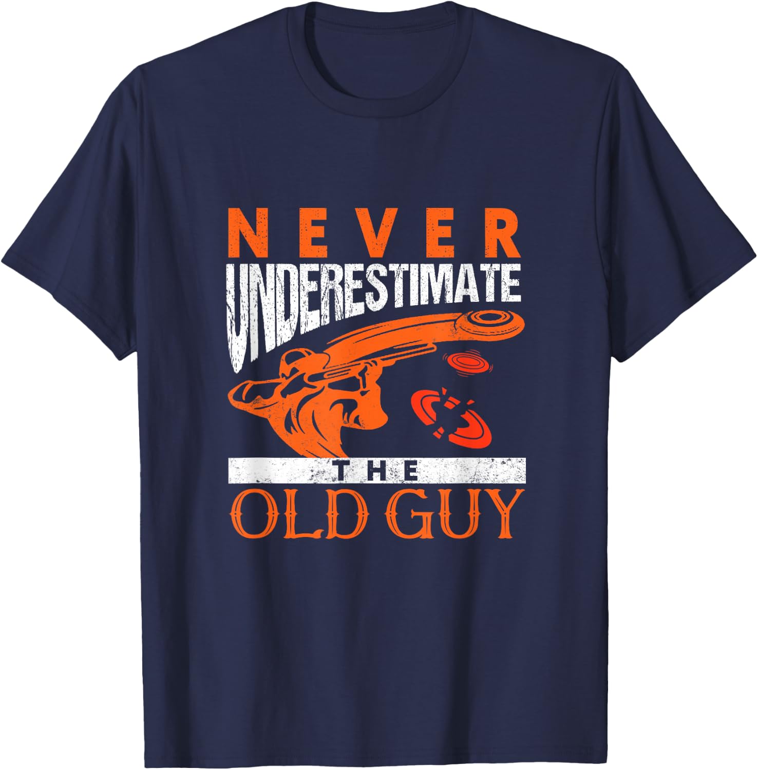 Skeet Shooting Never Underestimate The Old Guy Trap Shooters T-Shirt - T-Shirt | Navy