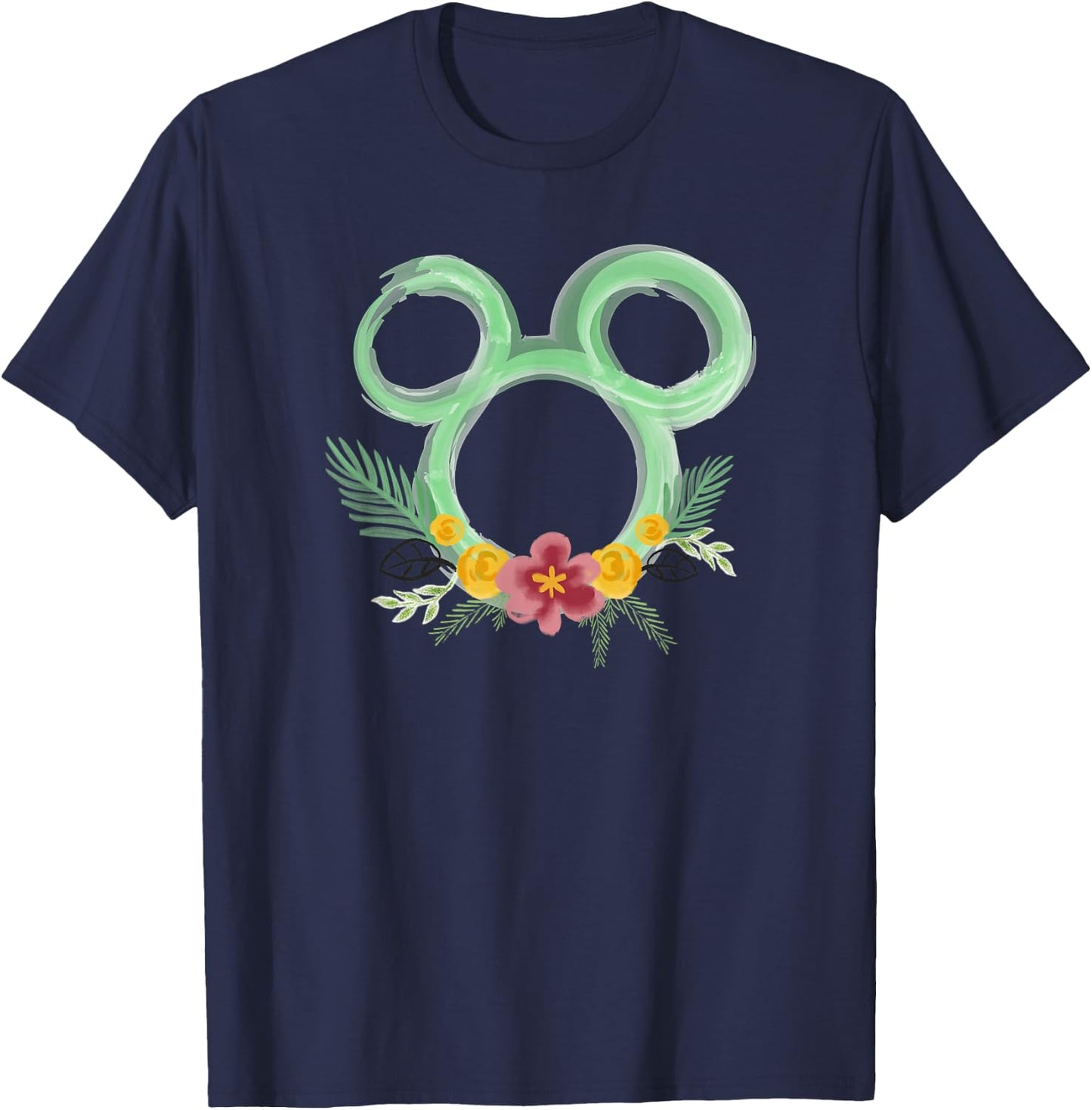 Disney Mickey and Friends Green Decals T-Shirt - T-Shirt | Navy