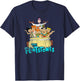 Popfunk The Flintstones Ride On Kids Blue Small Cartoon T-Shirt - T-Shirt | Navy