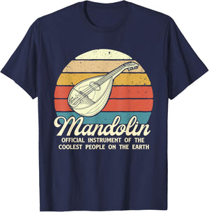 Mandolin Music Instrument Of Coolest People - Mandolinist T-Shirt - T-Shirt | Navy