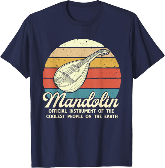 Mandolin Music Instrument Of Coolest People - Mandolinist T-Shirt - T-Shirt | Navy