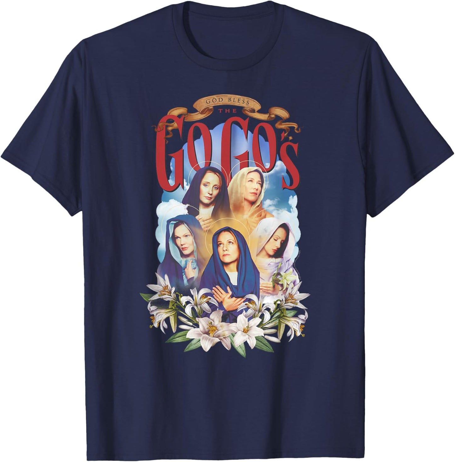 The Go-Go's - God Bless T-Shirt - T-Shirt | Navy