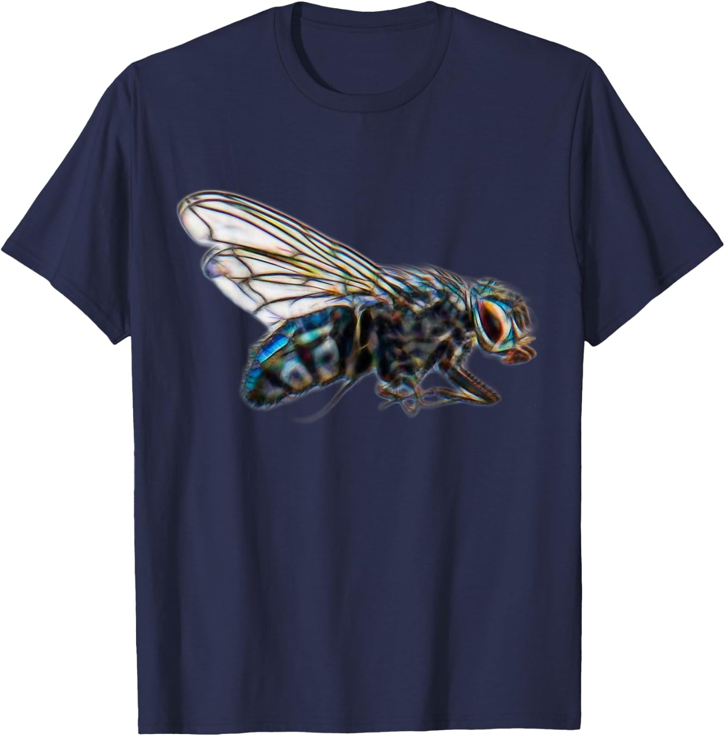 Realistic Graphic Fly Insect Funny Gift Pilots T-Shirt - T-Shirt | Navy