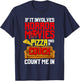 If It Involves Horror Movies Pizza And A Couch Count Me In T-Shirt - T-Shirt | Navy