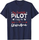 My Favorite Pilot Calls Me Grandma Helicopter Pilot Grandma T-Shirt - T-Shirt | Navy