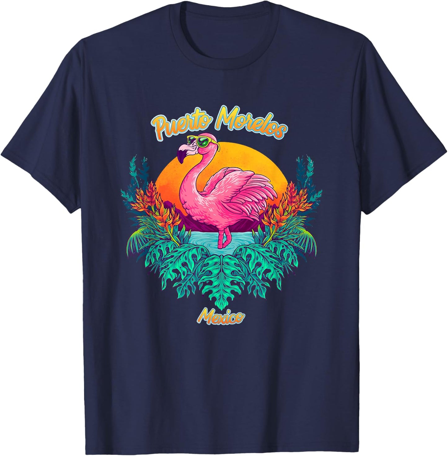 Puerto Morelos Souvenir - Mexico Reminder T-Shirt - T-Shirt | Navy