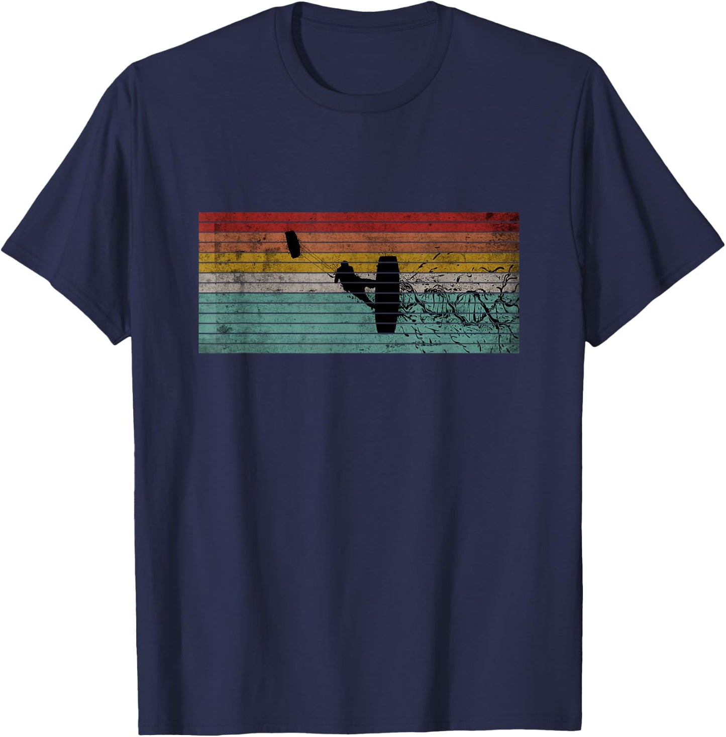 Vintage Kitesurf DNA Kitesurfing Kiteboarding Retro Kitesurfing T-Shirt - T-Shirt | Navy
